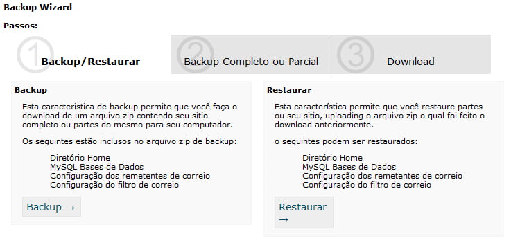 Backup Wizard Backup Wizard