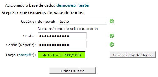 cPanel Mysql Wizard User cPanel Mysql Wizard User