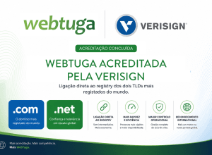 WebTuga obtém acreditação junto da Verisign para domínios .COM e .NET