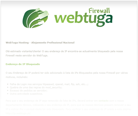 WebTuga Firewall HTML